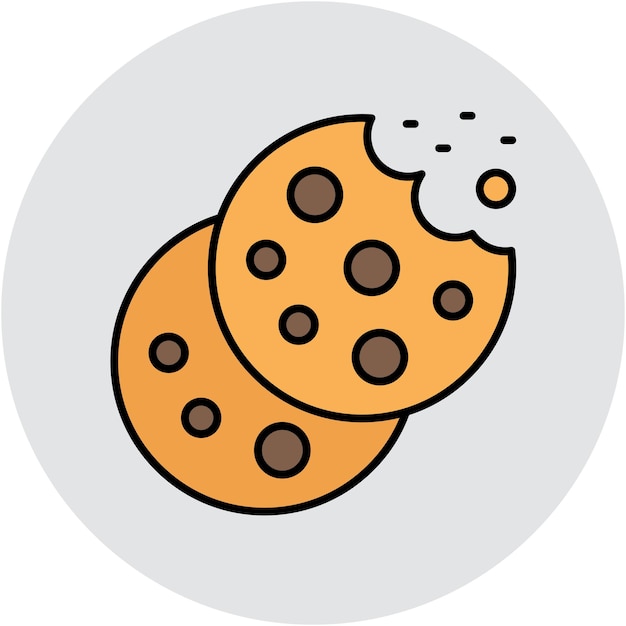 Vector biscuit vector illustration style