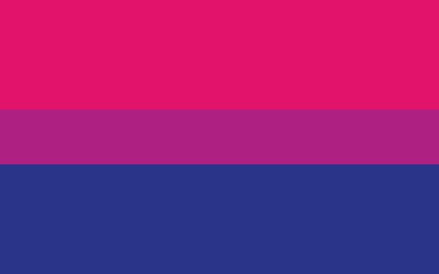 Vector bisexual pride flag sexual identity pride flag
