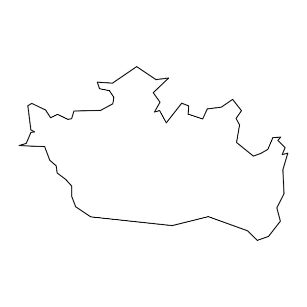 Biskra provinciekaart administratieve afdeling van Algerije