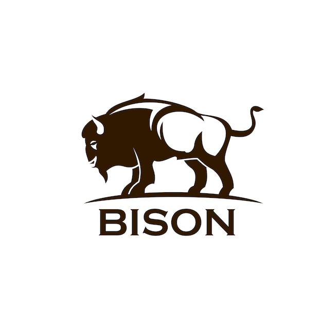 Bison buffel symbool stier bedrijf bedrijfspictogram