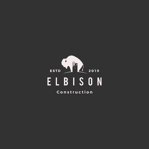 Bison constructie bouw logo