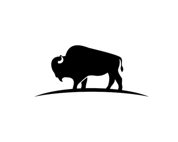 Vector bison sillhouette