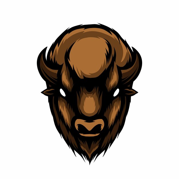 bison vector drawing