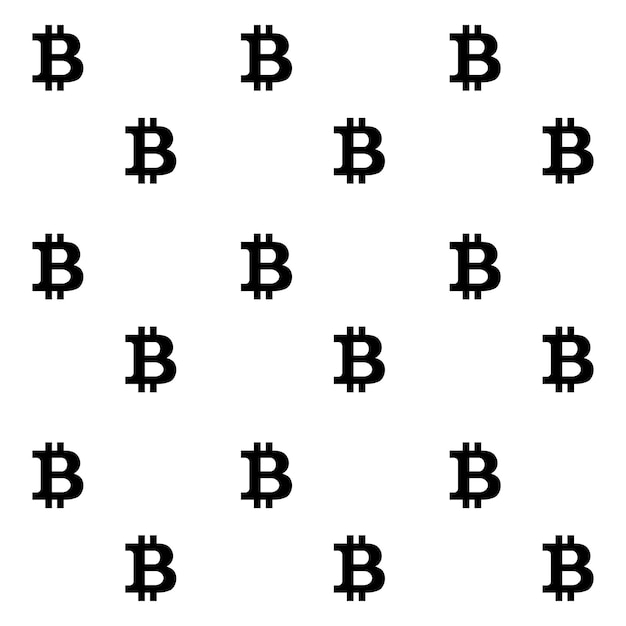 비트 코인 패턴 블랙 화이트