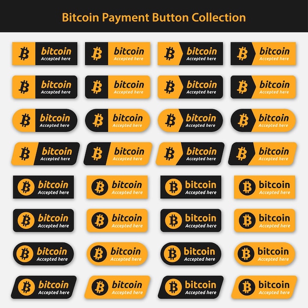 Bitcoin Accept Payment Button Collection