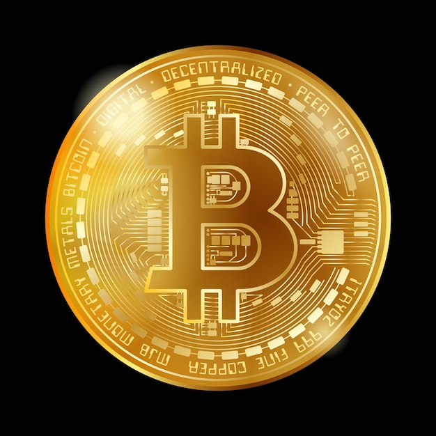 Bitcoin moneta d'oro