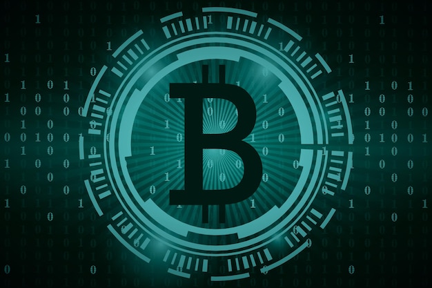 Bitcoin concept backround