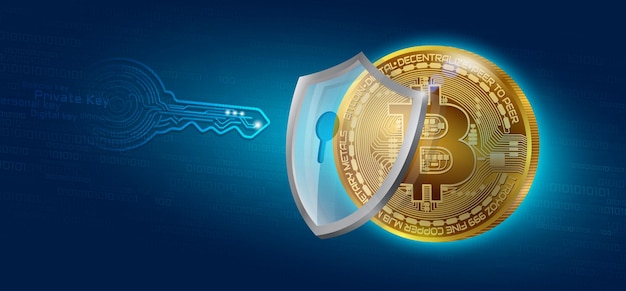 Bitcoin Cryptocurrency Coin Private Key Lock