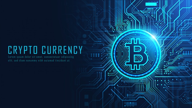 Vector bitcoin cryptocurrency