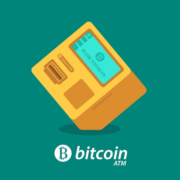 Bitcoin Cyptocurrency Geld ATM of Bitcoin Machine