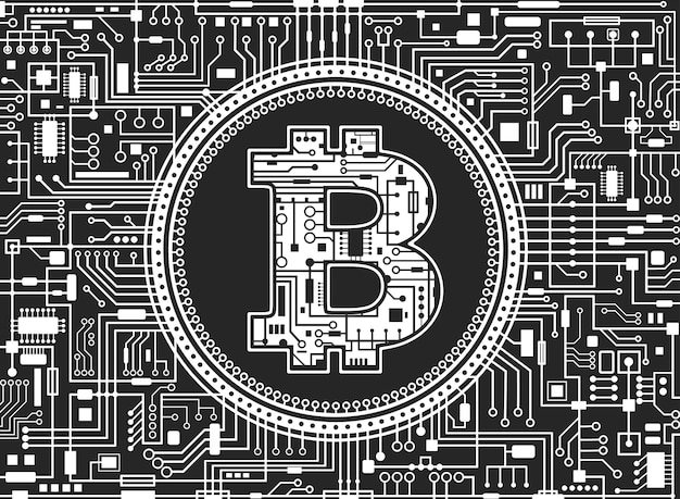 Bitcoin digital currency background