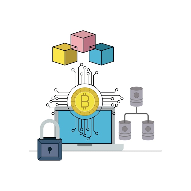 Настольный компьютер с защитой компьютерной сети с биткойной цифровой валютой