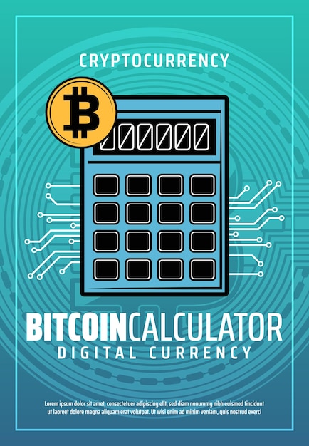 Bitcoin digital money exchange service vector