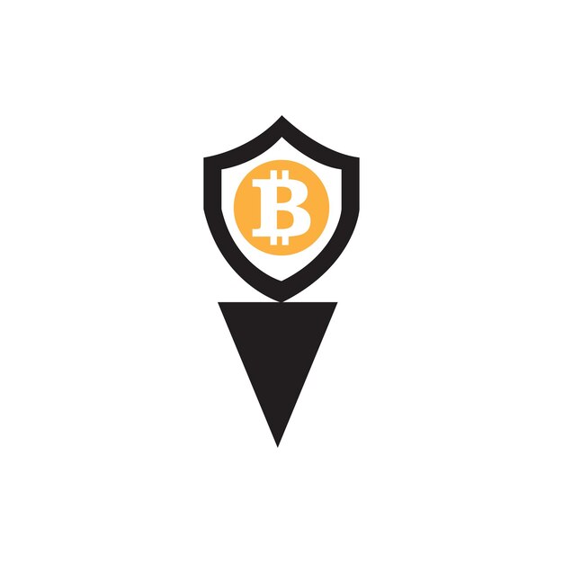 Bitcoin icon vector illustration design