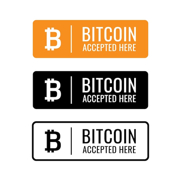 Bitcoin icon vector