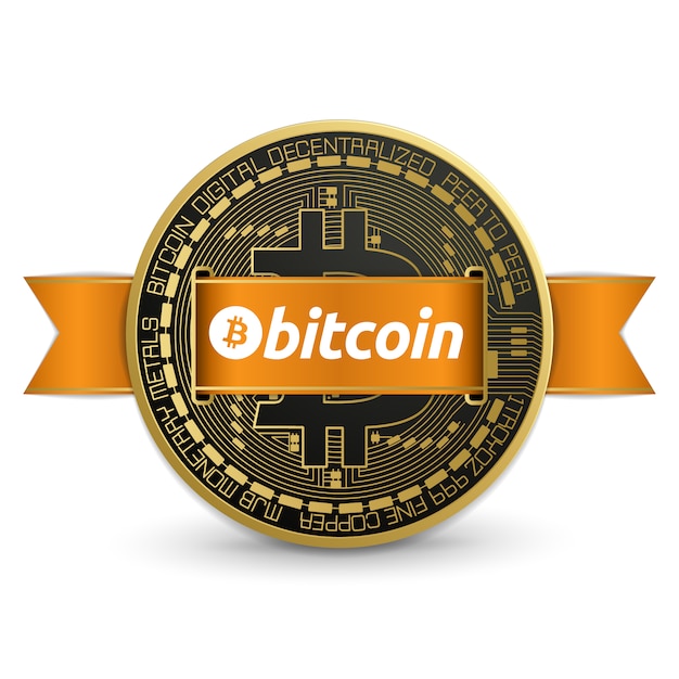 Vector bitcoin logo design