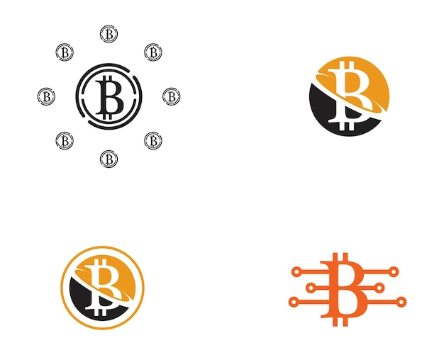 Modello vettoriale del logo bitcoin