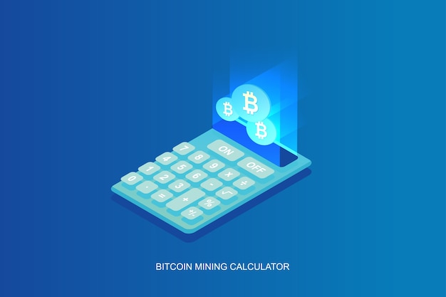 비트 코인 마이닝 계산기 아이소 메트릭 배경
