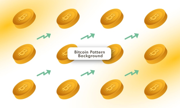 Bitcoin patroon achtergrond met verkeer