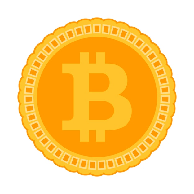 Bitcoin pictogram Crypto munt vector