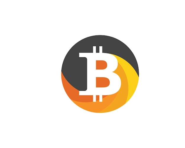 Bitcoin pictogram illustratie ontwerp