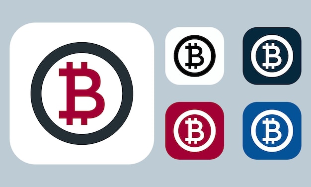 Bitcoin pictogram vectorillustratie