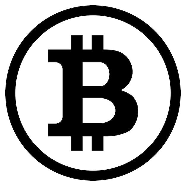 Bitcoin symbol vector