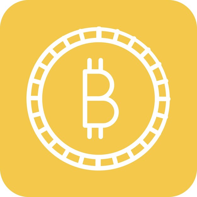 Bitcoin vector icon illustration of Banking and Finance iconset