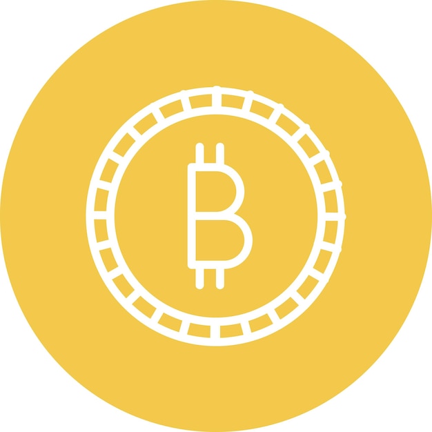 Bitcoin vector icon illustration of Banking and Finance iconset