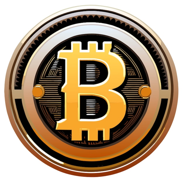 Vettore illustrazione vettoriale bitcoin