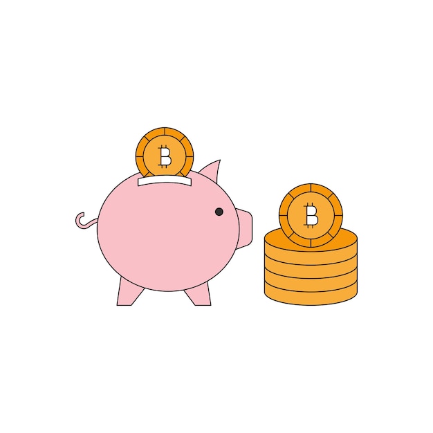 Bitcoins are in Piggy Bank