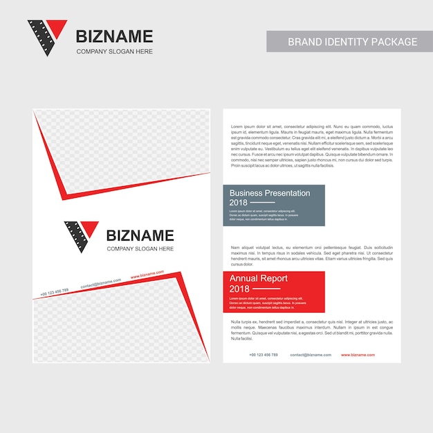 Bizname v-logo en -brochure