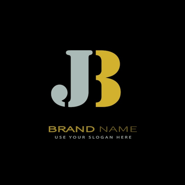 BJ638 letter BJ logo design
