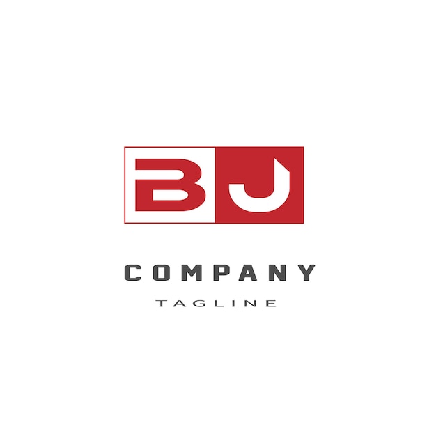 BJ648 letter BJ logo design