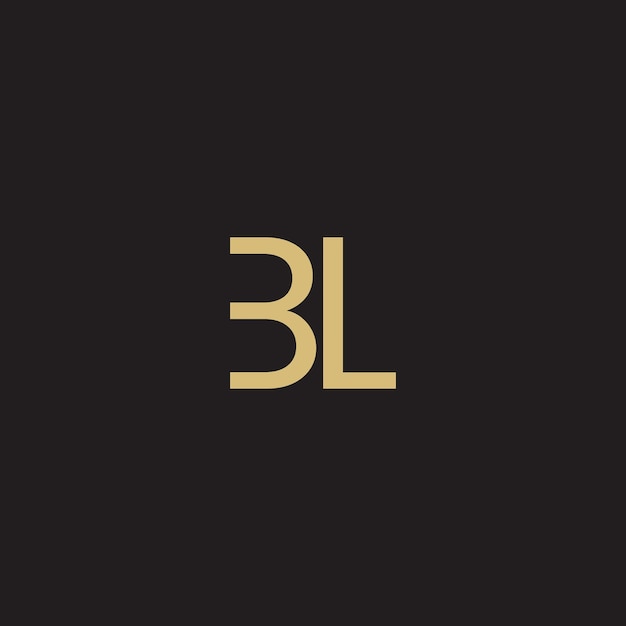 BL Letter Logo Monogram B en L Monogram Ontwerp BL Initialen Letter