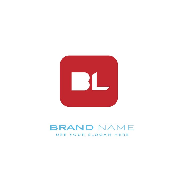 Vector bl195 letter bl logo design