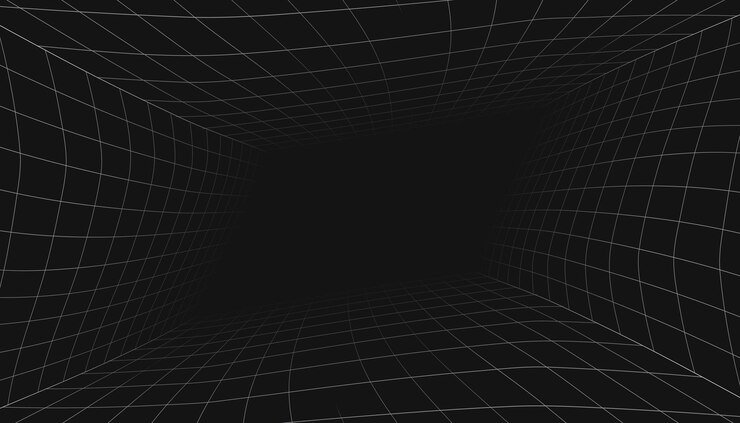 Вектор черные 3d-линии абстрактный фон