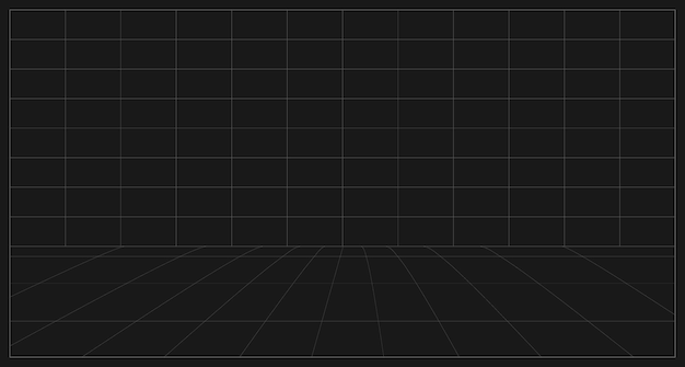 black 3d wireframe grid line background