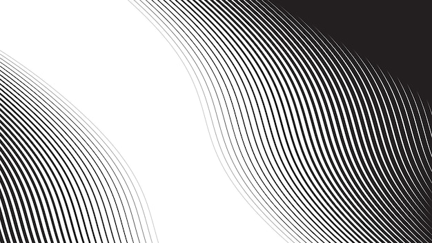 Black abstract background with curve line for backdrop or presentation