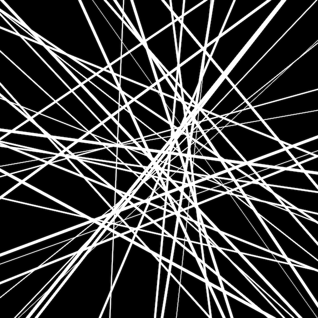 Sfondo astratto nero con linee bianche illustrazione vettoriale