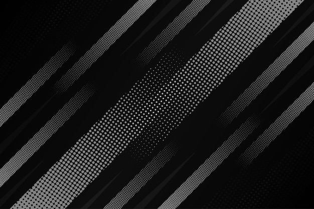 Black abstract comic style with halftone background