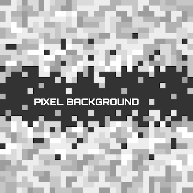 Black Abstract digital background with greyscale pixels equalizer. Geometric style. Mosaic grid. EPS 10 vector illustration