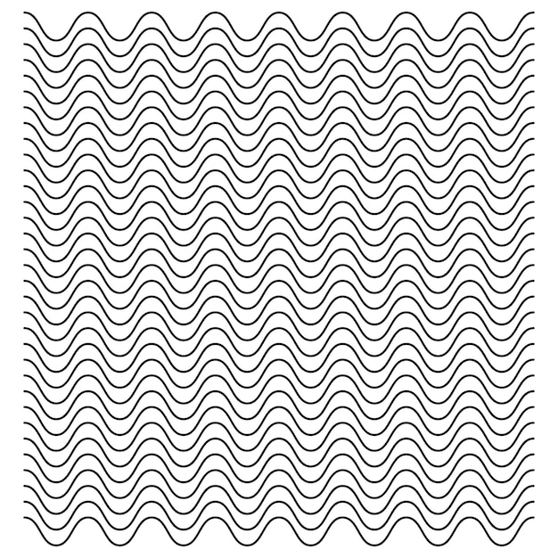 Black abstract geometric zig zag. Seamless pattern. Vector Illustration. White background