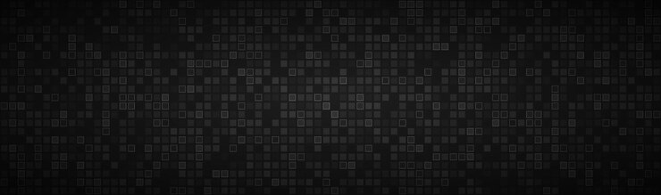 Vector black abstract header with transparent squares mosaic look banner modern vector illustration