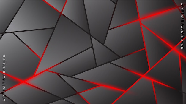 Black abstract shape background with soft red light