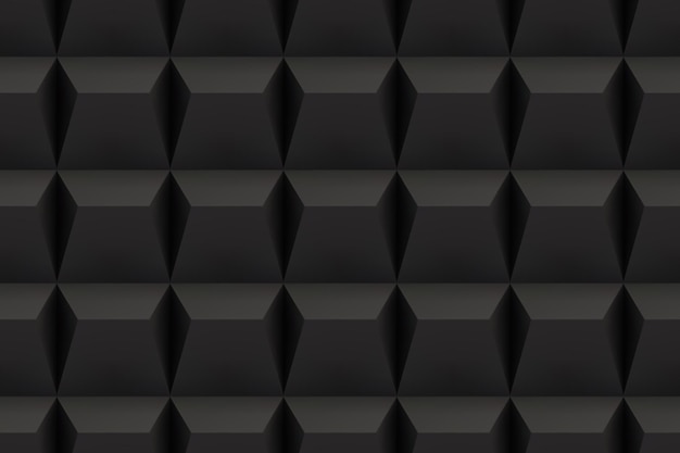 Black acoustic sound proof soft foam seamless texture