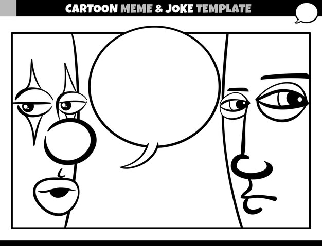 광대와 남자와 흑백 만화 밈 템플릿