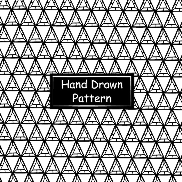 흑인과 백인 손으로 그려진 된 패턴