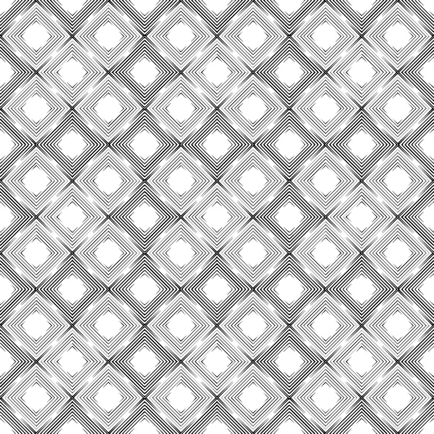 Вектор Черно-белая бесшовная текстура узора орнаментальный графический дизайн в оттенках серого