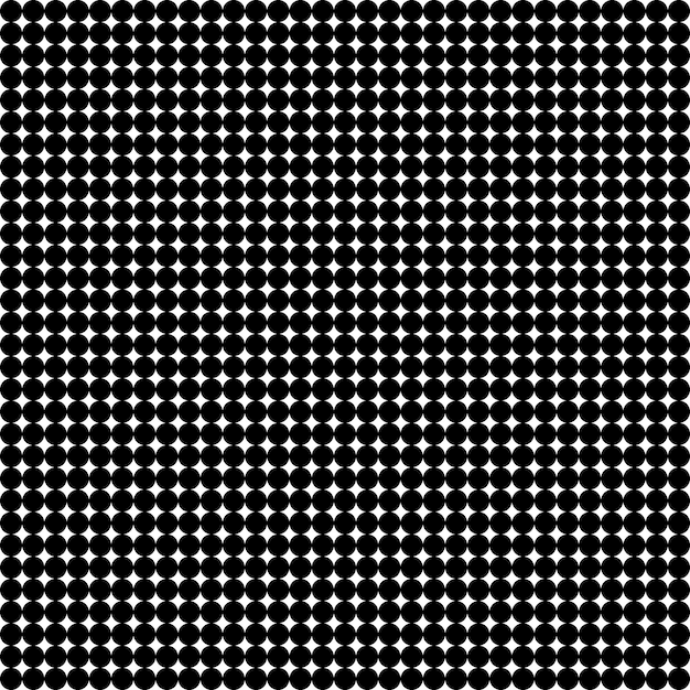 Черно-белая текстура маленьких кругов, сетка круглых фигур